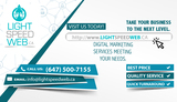 Menus & Prices, LightSpeedWeb: Best Digital Marketing Company In Mississauga, Milton, Milton