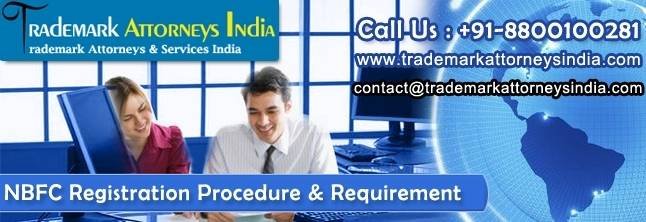 NBFC Registration Services in India<br />
<br />
Provided is all about perfect and swift nbfc registration in India; included are requirements and procedure for nbfc registration with RBI.<br />
<br />
http://www.trademarkattorneysindia.com/nbfc-registration/ NBFC Registration of Free Trademark Search S-191 C, 3rd floor,Manak Complex,School Block, Shakarpur - Photo 1 of 4