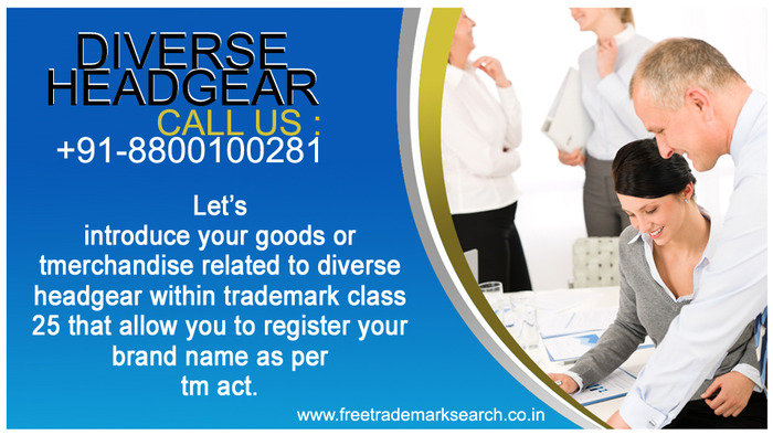 Let’s introduce your goods or merchandise related to diverse headgear within trademark class 25 that allow you to register your brand name as per tm act. Trademark Search of Free Trademark Search S-191 C, 3rd floor,Manak Complex,School Block, Shakarpur - Photo 126 of 230 Let’s introduce your goods or merchandise related to diverse headgear within trademark class 25 that allow you to register your brand name as per tm act. Trademark Search of Free Trademark Search S-191 C, 3rd floor,Manak Complex,School Block, Shakarpur - Photo 126 of 230