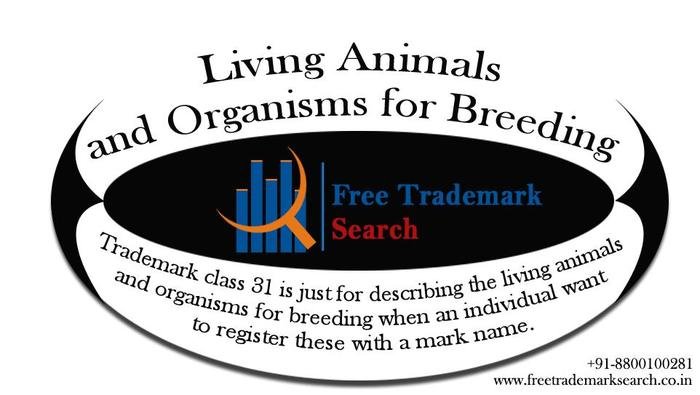 Trademark class 31 is just for describing the living animals and organisms for breeding when an individual want to register these with a mark name. Trademark Search of Free Trademark Search S-191 C, 3rd floor,Manak Complex,School Block, Shakarpur - Photo 9 of 230