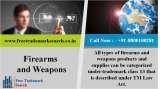 All types of firearms and weapons products and supplies can be categorized under trademark class 13 that is described under TM Law Act. Free Trademark Search S-191 C, 3rd floor,Manak Complex,School Block, Shakarpur 