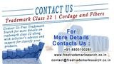 Contact Us Free Trademark Search for more details on trademark class 22 along with solicitorâ€™s advice's and support for classify your products. Free Trademark Search S-191 C, 3rd floor,Manak Complex,School Block, Shakarpur 