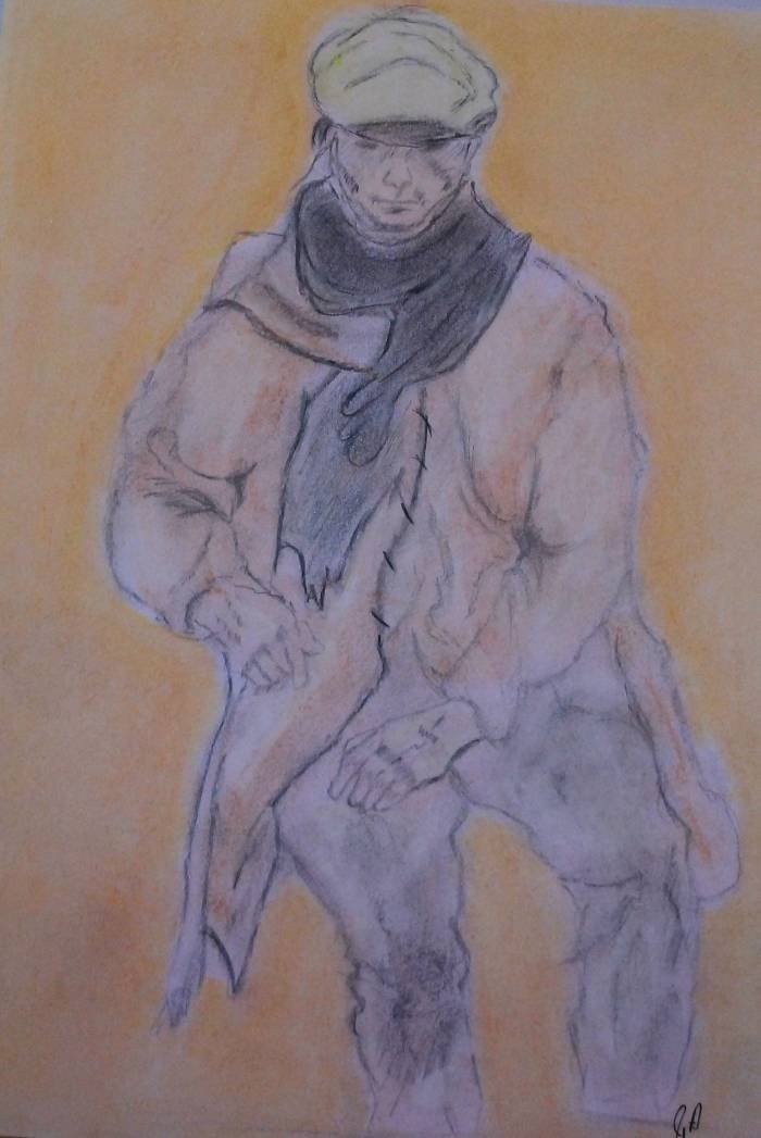 Aye Captain Artist June Almendro Portraits of Whisper from the Heart Poetry Club (Poetry Galore) Camborne Street - Photo 12 of 14