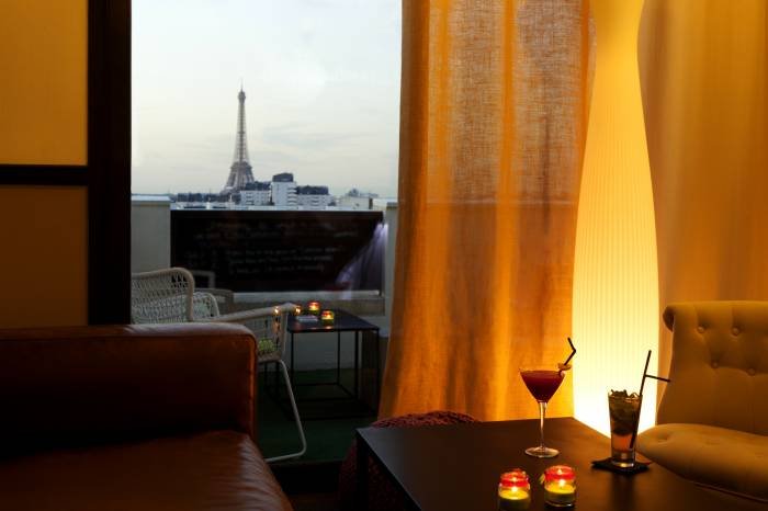 Interieur Lounge Bar View Tour Eiffel Profile Photos of Novotel Paris Vaugirard Montparnasse 257 rue de Vaugirard - Photo 16 of 30