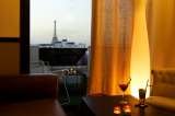 Interieur Lounge Bar View Tour Eiffel Novotel Paris Vaugirard Montparnasse 257 rue de Vaugirard 