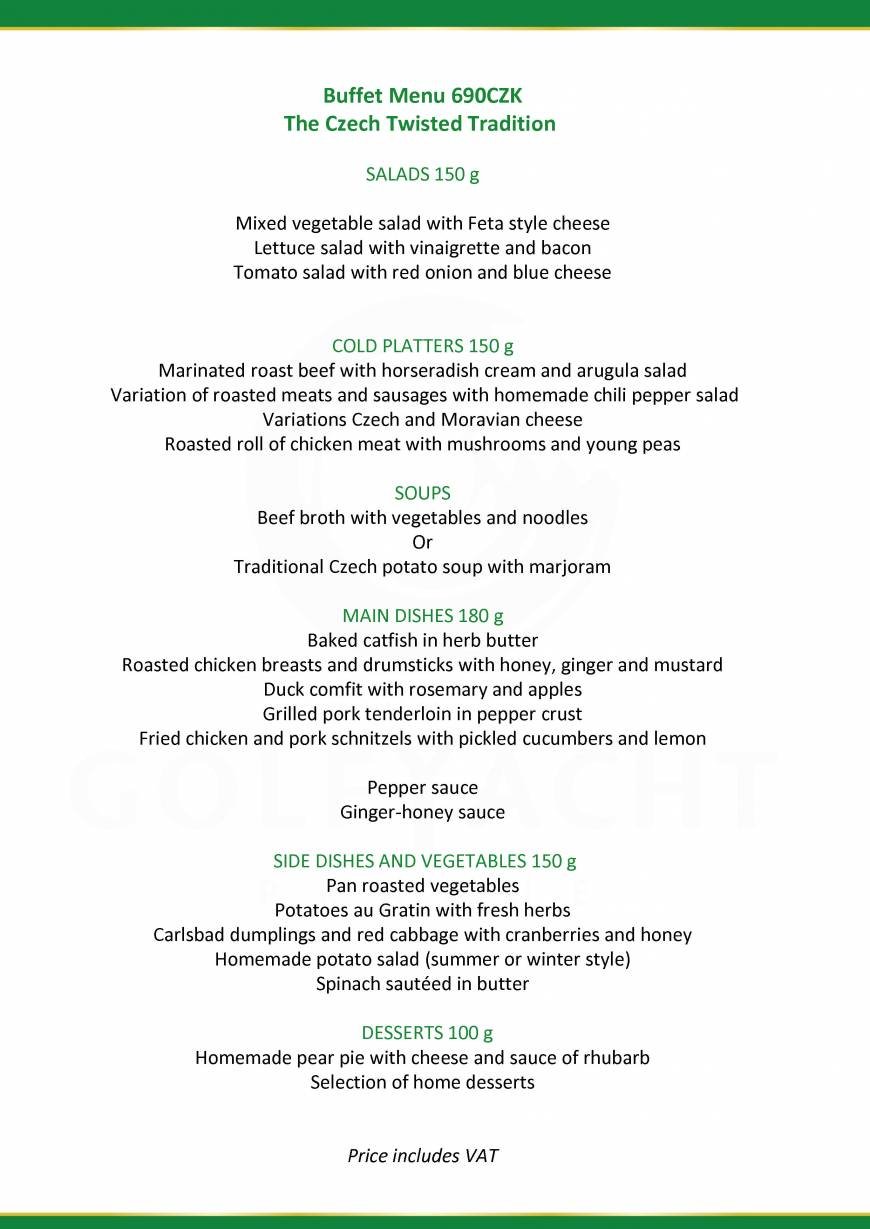  Pricelists of GreenYacht Hotel & Restaurant U Libenskeho mostu - Photo 27 of 32