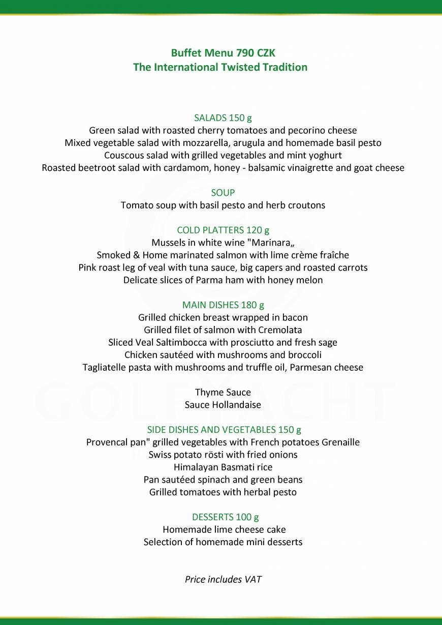  Pricelists of GreenYacht Hotel & Restaurant U Libenskeho mostu - Photo 23 of 32