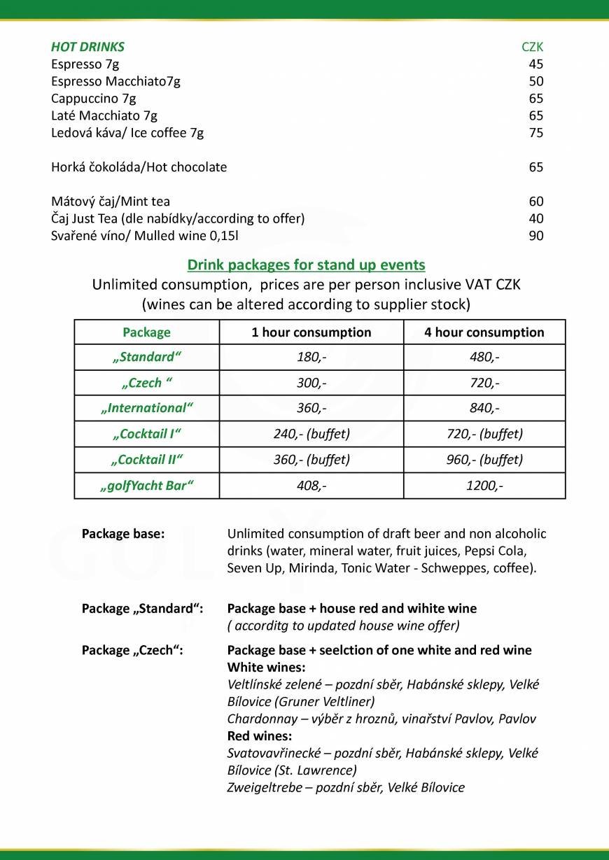  Pricelists of GreenYacht Hotel & Restaurant U Libenskeho mostu - Photo 22 of 32
