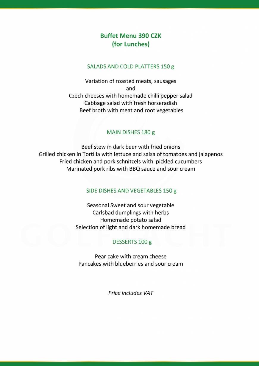  Pricelists of GreenYacht Hotel & Restaurant U Libenskeho mostu - Photo 10 of 32