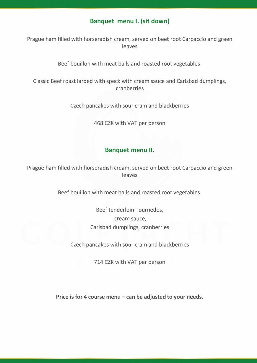  Pricelists of GreenYacht Hotel & Restaurant U Libenskeho mostu - Photo 2 of 32