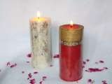           Dual color, pillar candles Trinnity Aromatics B 48, Ramprastha 