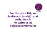 Menus & Prices, Sushumna Yoga School, Assagao
