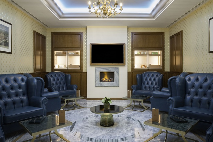 Cigar Lounge on the ground floor with a selection of spirits and cigars. Profile Photos of Aleph Rome Hotel, Curio Collection by Hilton Via di San Basilio, 15 - Photo 11 of 14