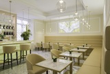 Onyx Bar located next to the reception. Aleph Rome Hotel, Curio Collection by Hilton Via di San Basilio, 15 