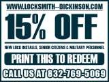 Emergency Lockouts Services, Dickinson