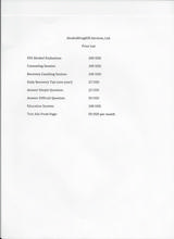 Menus & Prices, AlcoholDrugSOS Services, Ltd., Forest Hill