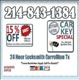 24 Hour Locksmith Carrollton TX, Carrollton