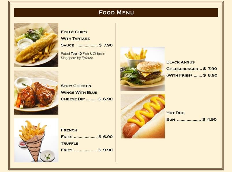  Pricelists of District 10 Fish Chips Burger 3D River Valley Road Clarke Quay #01-11 - Photo 1 of 4