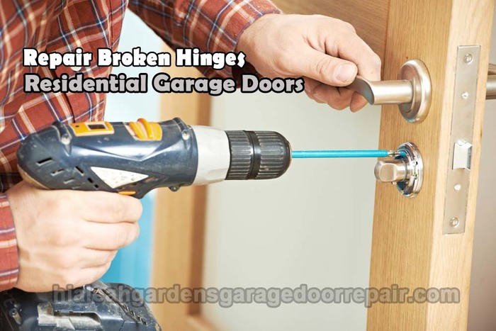 Repair Broken Hinges Garage door repair services of Dynamic Garage Door Service 8724 NW 122nd Street, #10 - Photo 4 of 6