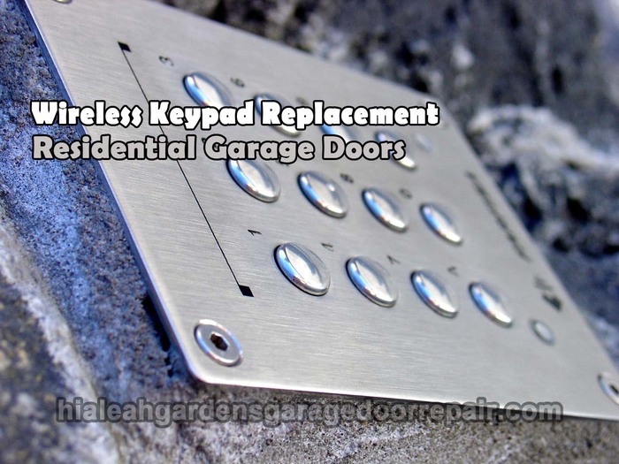 Wireless Keypad Replacement Garage door repair services of Dynamic Garage Door Service 8724 NW 122nd Street, #10 - Photo 6 of 6