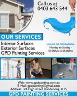 Interior Painting Specialists Dandenong | GPD PAINTING SERVICES, melbourne