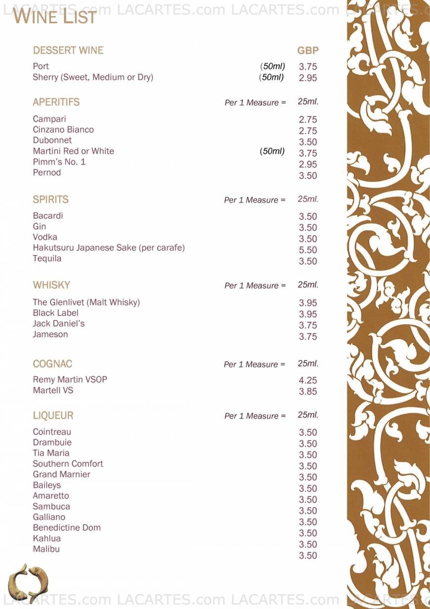  Pricelists of Mae Ping Thai Restaurant East Grinstead 16 Railway Approach - Photo 6 of 11