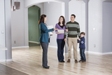 Young family with real estate agent.  , Selling With Otis, West Hollywood