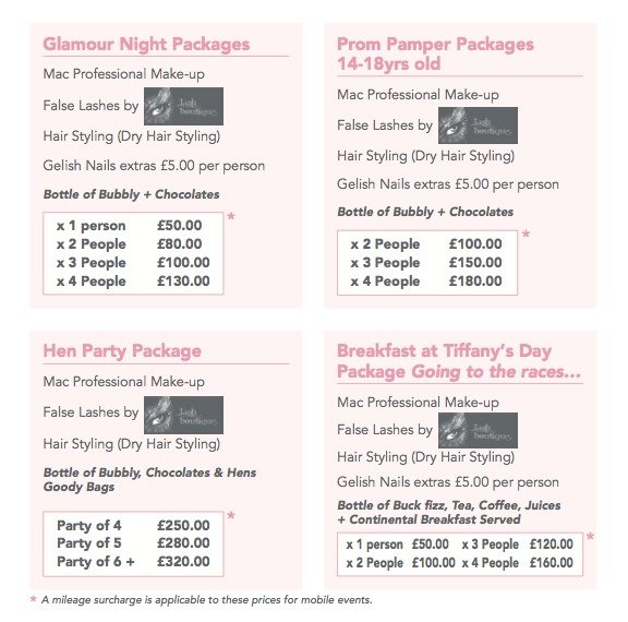  Pricelists of Hair and Pamper Parlour 57 High Street - Photo 1 of 5