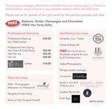 Menus & Prices, Hair and Pamper Parlour, Cheshunt