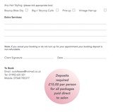 Menus & Prices, Hair and Pamper Parlour, Cheshunt
