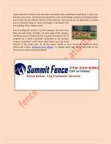 Menus & Prices, Summit Fence Co, Acworth