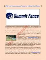 Menus & Prices, Summit Fence Co, Acworth