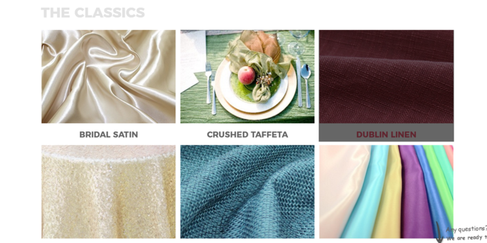 table cloth<br />
 Polyester, Fabric, Sequin,Tablecloths Wholesale of Prestige Linens 2626 Elliott, A Troy - Photo 25 of 39