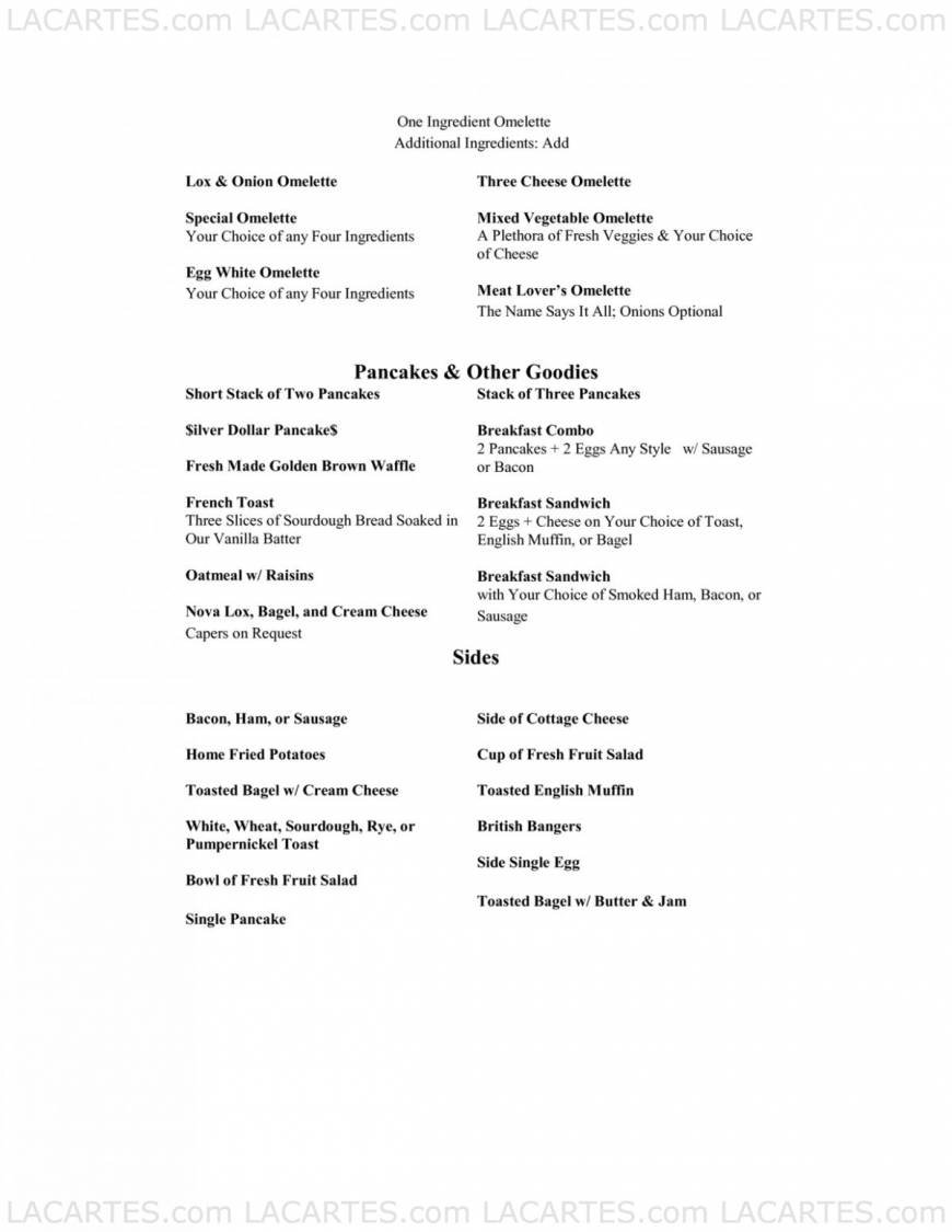  Pricelists of Gunther's Restaurant & Catering 1601 Meridian Ave. - Photo 17 of 17