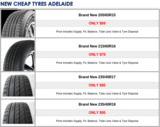 Menus & Prices, Tyre Retailers and Tyre Stores Adelaide - Cluse Bros, Adelaide