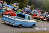 Jimmy Posey takes the Big Oak Garage Ford Unibody pickup for a cruise Saturday afternoon, Good Guys Garage, Nottingham