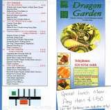 Menus & Prices, Dragon Garden, Norbury