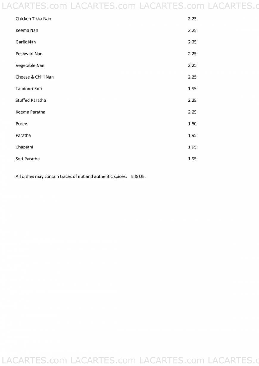  Pricelists of RAJDOOT TAKEAWAY NEW ELTHAM 46 Avery Hill - Photo 7 of 7