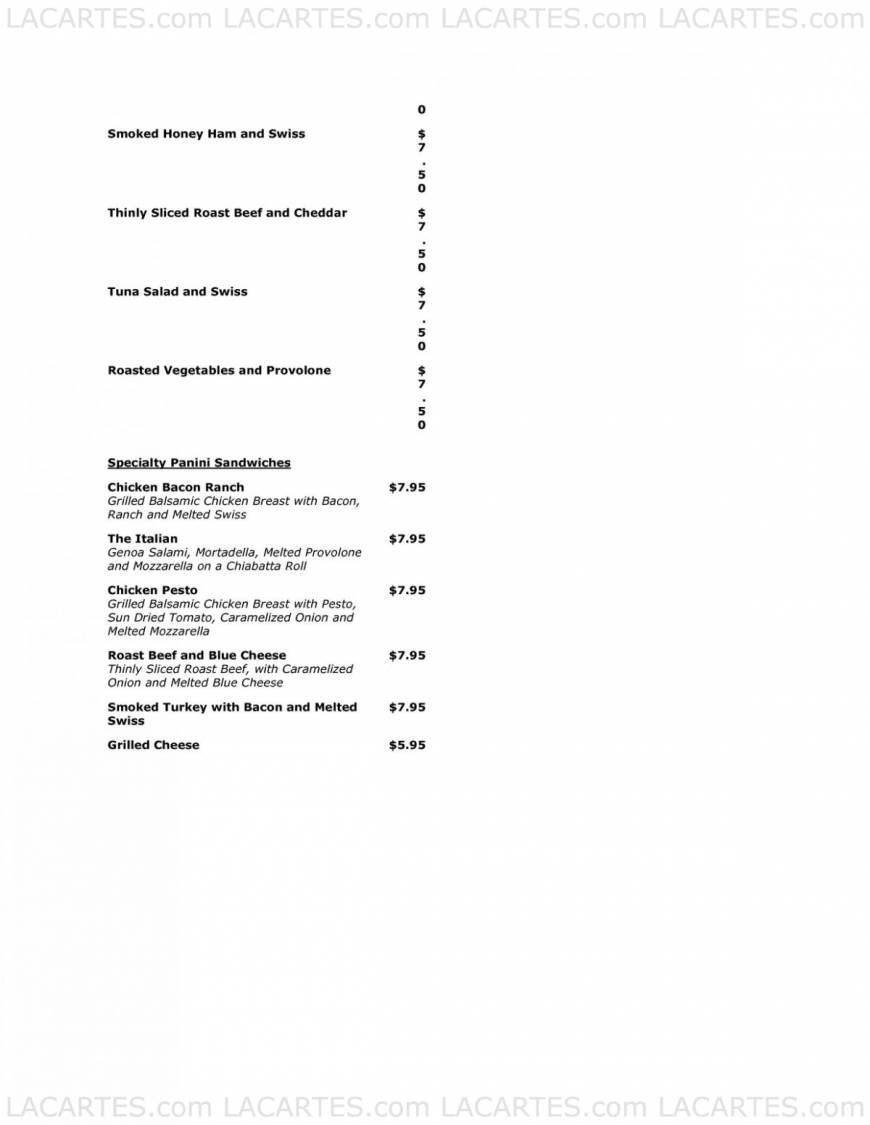  Pricelists of All Season's cafe & Catering 1758 Junction Avenue suit AA - Photo 3 of 13