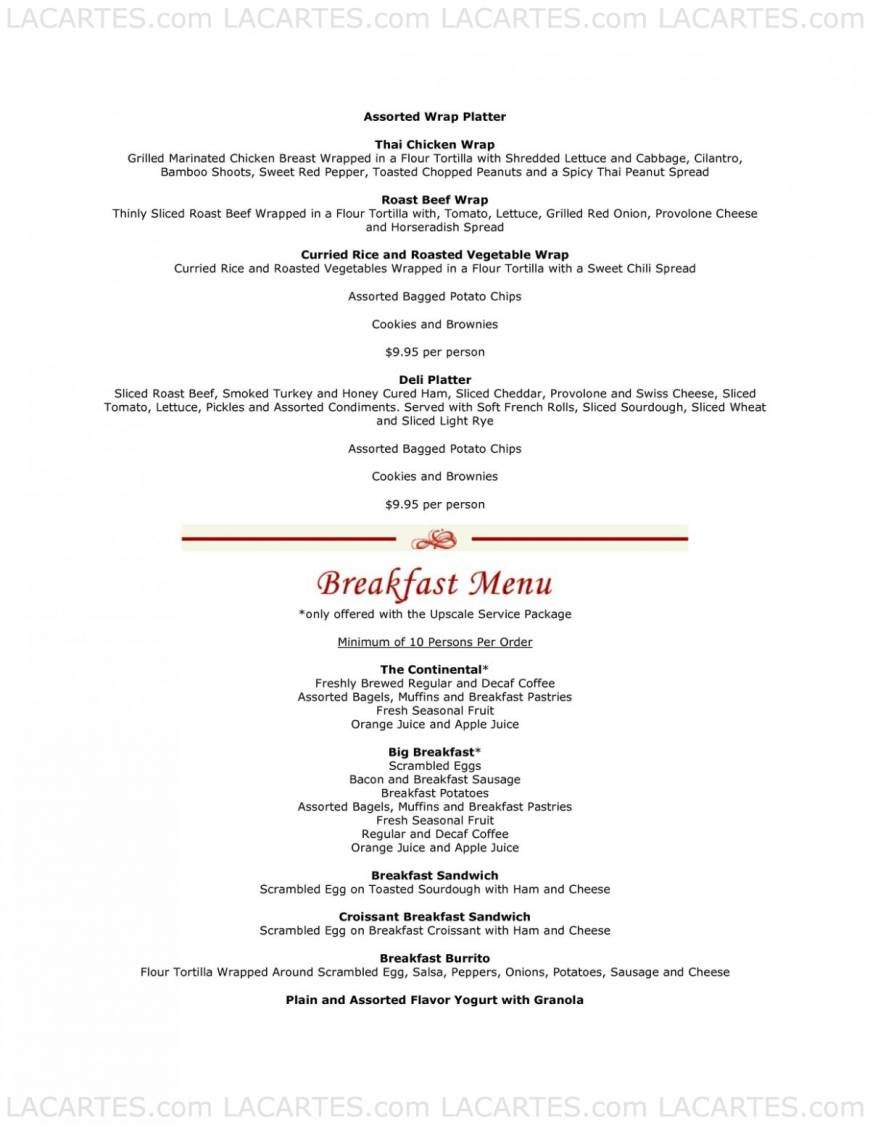  Pricelists of All Season's cafe & Catering 1758 Junction Avenue suit AA - Photo 5 of 13