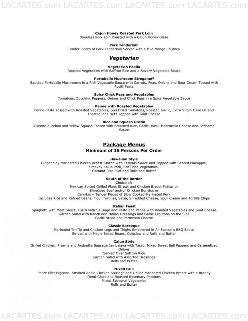  Pricelists of All Season's cafe & Catering 1758 Junction Avenue suit AA - Photo 12 of 13