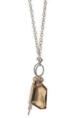 Golden Shadow Swarovski Crystal Necklace in 14kt gold filled