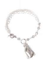 Silver Shade Swarovski Crystal Bracelet in sterling-silver