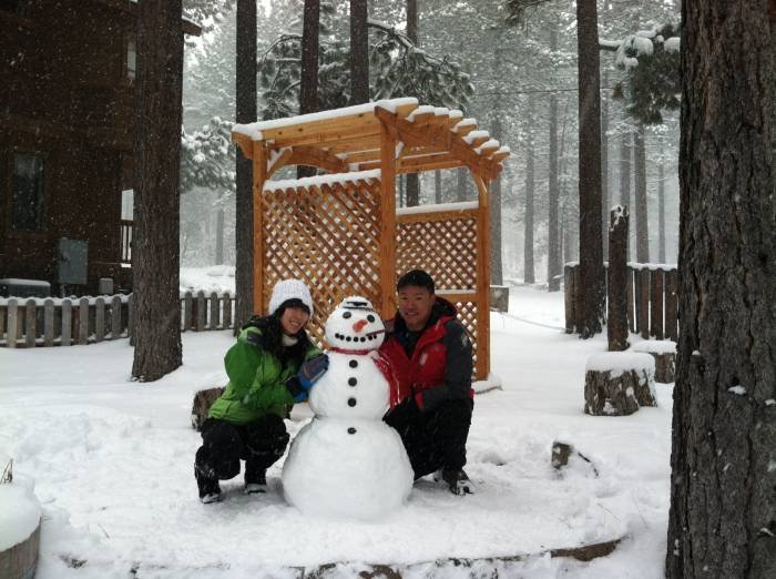 Building a snowman in our open area Profile Photos of Heavenly Valley Lodge Bed & Breakfast 1261 Ski Run Blvd - Photo 9 of 12