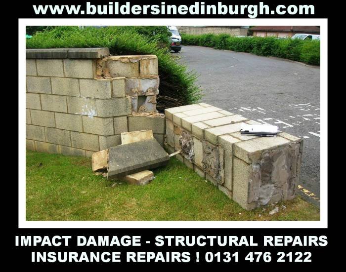 impact damage to wall insurance repairs,  Profile Photos of Fire Damage Repairs Edinburgh, Insurance Building Contractors Edinburgh 12a Beaverhall Road - Photo 4 of 14