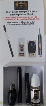 CBD Oil Vape Kit w/ 10ml Vape Blend and 1ml Pre-Filled Atomizer Cartridge incl. Battery and Charger
http://bit.ly/2oobvUk
, CBD Essence, St Petersburg