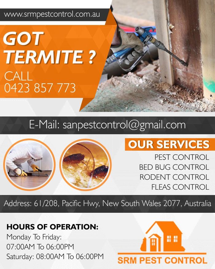  Profile Photos of Pest control Sydney | SRM Pest Control 61/208, Pacific Hwy - Photo 1 of 1