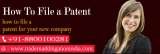 <br />
<br />
How to file a patent for your new company   <br />
http://www.trademarklitigationindia.com/how-to-file-a-patent.php Company Registration India S-191 C, 3rd floor,Manak Complex,School Block, Shakarpur 