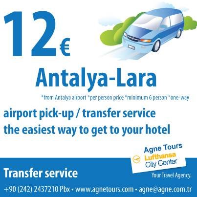  Pricelists of Agne Tours Lufthansa City Center Tahil Pazari mah. Adnan Menderes Bulvari. Beyaz Saray apt. No:27/2 Antalya, TR 07040 TÃ¼rkiye - Photo 30 of 39