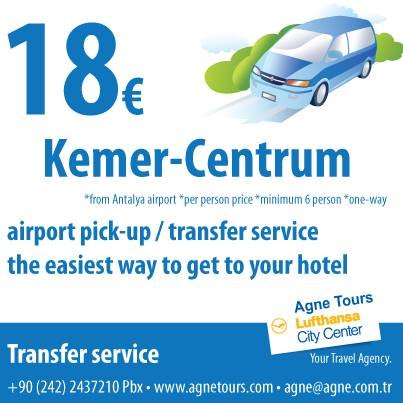  Pricelists of Agne Tours Lufthansa City Center Tahil Pazari mah. Adnan Menderes Bulvari. Beyaz Saray apt. No:27/2 Antalya, TR 07040 TÃ¼rkiye - Photo 36 of 39